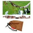 thumbnail image 1 of Cordón para acampar, cuerda colgante portátil para acampar para acampar, ir de excursión, tienda de campaña al aire libre marrón Cola correa de almacenamiento para camping, 1 of 8