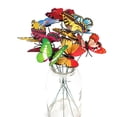 thumbnail image 4 of 50Pcs Artificial Butterfly Insert Rod Garden Decor DIY Flower Arrangement, 4 of 10