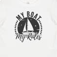 thumbnail image 4 of Inktastic My Boat My Rules Sailing Captain Boys or Girls Baby T-Shirt, 4 of 5