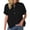 Black, variant on ManxiVoo Casual Stand Collar Short Sleeve Tunic with Pocket Lightweight and Breezy Pullover for Everyday Relaxed Wear L Size Beige