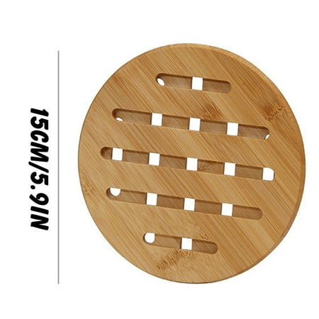 

CHGBMOK Clearance Kitchen Essentials Bamboo Wooden Pot Stand Non-Slip Trivet Mats Multi-Purpose Pan Pot Protectors
