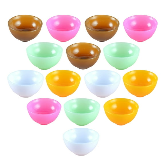 Unbranded 15-Piece Mini Cutlery and Bowl Set Dollhouse Accessories for Toddlers and Children Trifle Toys