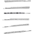 thumbnail image 1 of Ensemble de Six Tons Argentés Strass Cristal Clair Épingles à Cheveux de Mode, 1 of 5