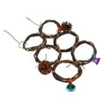 thumbnail image 4 of Bird Rope Climbing Net, Bird Cage  Circle Ring Toy Durable Hand Woven Exercise  For Parakeet For Cockatoo 5 Rings,6 Rings, 4 of 8