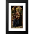 thumbnail image 2 of Filippo Lippi 14x24 Black Modern Framed Museum Art Print Titled - Madonna and Child Enthroned with Two Angels (ca. 1440), 2 of 5