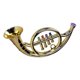 thumbnail image 2 of Cuerno 4 colores Educación Temprana Juguete Musical Accesorios Reproducir Mini Música, 2 of 4