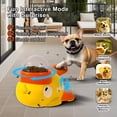 thumbnail image 4 of BESTSKY 2026 New Yellow Duck Interactive Dog Feeder - Dog Puzzle Feeder Toy,Slow Feeder Dog Bowls,Manual Press Dog Food Dispenser - Durable Plastic Training Toy for Small,Medium,Large Dogs and Cats, 4 of 7