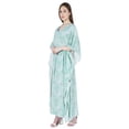 thumbnail image 4 of Moomaya Womens Sleep Kaftan V-Neck Cover Up Long Caftan Maxi Dress, 4 of 7