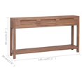 thumbnail image 4 of vidaXL Console Table 145x30x80 cm Solid Teak Wood, 4 of 5