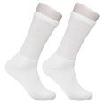 thumbnail image 3 of Diabetic Socks Unisex- Non Skid Hospital Loose Fitting Slipper Socks With Gripper Bottoms - 3 Pack Savings - Gripper socks (Skid 2 White, 10-13), 3 of 5