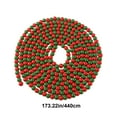 thumbnail image 3 of Nkmbld Christmas Decorations Wooden Bead String Christmas Tree Decoration Red Green White Beads, New Year Decor Supplies, Green, 3 of 6