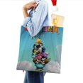 thumbnail image 4 of Out of the Nest Bolso de tela con estampado de lienzo para mujer, bolsa de compras reutilizable y estética, con cremallera interior, regalo para mujer,40*40cm., 4 of 6