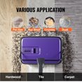 thumbnail image 6 of Carpet Sweeper Manual, Floor Sweeper with 300 ml Dustbin Capacity Easy to Empty, 6.7 inch Cleaning Width for Home Office Carpets Pet Hair Dust, Purple, 6 of 18