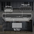 thumbnail image 2 of Broan-NuTone 30" Under Cabinet Rangehood, ENERGY STAR, 350 Max Blower CFM, Black Stainless, 2 of 6