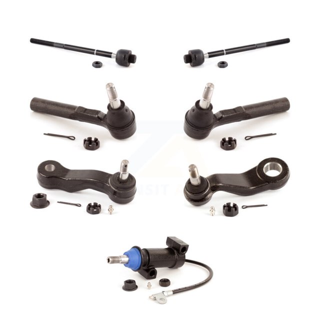 TOR Front Inner Outer Steering Tie Rod End Pitman Idler Arm & Bracket Kit (7Pc) for Car 2007 Chevrolet Silverado 1500 Classic GMC Sierra Without Frame Rack steering type KTR-105106
