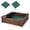 Brown, variant on Costway Kids Outdoor Sandbox 48.5" x 48.5" x 12.5" Large HDPE Sandpit with Oxford Cover Brown