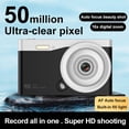 thumbnail image 3 of Cámara de vlogueo 4K Jixopn para principiantes, enfoque automático, fotografía HD, cámara para selfies de viaje, 48 MP, minicámara para selfies para niños en campus, zoom 16X, pantalla IPS de 2,8, 3 of 8