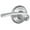 Satin Chrome, variant on Schlage F40-MER F-Series Merano Privacy Door Lever Set, Polished Chrome