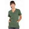 Cherokee Workwear Originals Women's Scrubs Top Snap Front V-Neck 4770