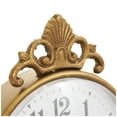 thumbnail image 4 of DecMode 9" Gold Metal Scroll Antique Style Clock, 4 of 11