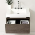 thumbnail image 4 of Fresca Potenza Gray Oak Modern Bathroom Cabinet with Vessel Sink, 4 of 4