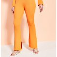thumbnail image 3 of Royalty By Maluma Women's Ribbed Pants Orange Size Medium, 3 of 3