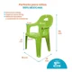 thumbnail image 3 of Silla infantil para jardin exterior o interior para niños de plástico tipo rattan, 3 of 6
