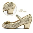 thumbnail image 7 of Kushyshoo Gold Girls Dress Shoes Mary Jane 1.5in Low Heel Wedding Party Princess 1M, 7 of 7