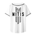 thumbnail image 3 of Mitis Merch Harajuku Thin button Baseball Uniform Men/Women Baseball Jersey Color2, 3 of 4