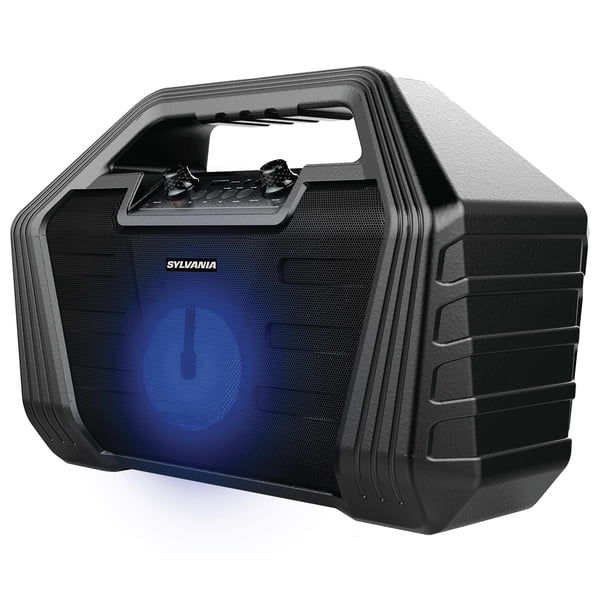 Sylvania SP571 Light Up Bluetooth Speakers with USB Black Walmart