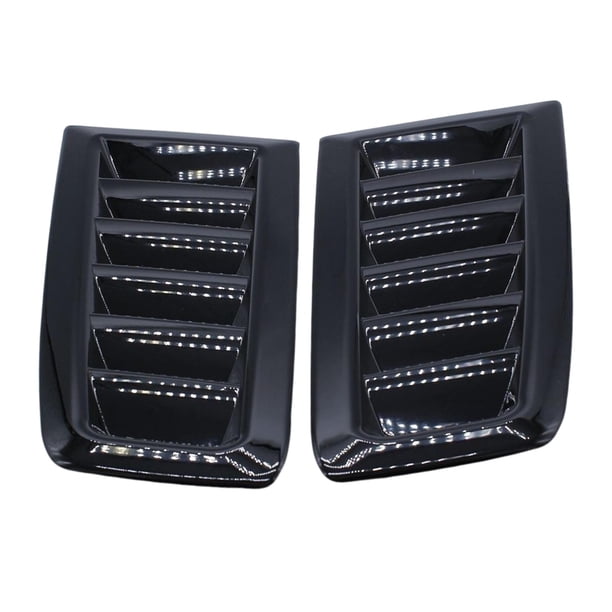 2 uds., capó de ventilación para coche, capotas de entrada de flujo de aire, cubierta de capó de ventilación para Focus RS, negro brillante