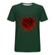thumbnail image 4 of Camisetas de Manga Larga para Hombres, Camiseta de Manga Corta de Fitness de Impresión Del Día de San Valentín, Mezcla de Algodón Casual, 4 of 8