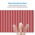 thumbnail image 4 of Pofeuu Stripes Red White Print Mouse Pad,Rubber, Multipurpose Comfortable Waterproof Mousepad Desk Mat for Gamer Office Home, 4 of 8