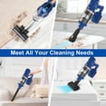 thumbnail image 4 of UMLo Cordless Vacuum Cleaner, 256W 30Kpa Stick Vacuum 4000mAh Rechargeable Battery Vacuum Up to 65 min Runtime, 8 in 1 LED Lightweight Vacuum for Pet Hair Carpet Hard Floor, 4 of 9