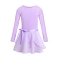 thumbnail image 1 of Sxiwei Robe Tutu de Ballet pour Filles, Justaucorps de Danse avec Jupe en Chiffon, Ensemble Basique 2 Pcs Lavande S, 1 of 7