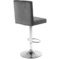 thumbnail image 2 of Meridian Furniture Joel 33"H Velvet Adjustable Stool in Gray (Set of 2), 2 of 6