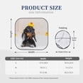 thumbnail image 3 of Disketp 2 Piece Dachshund Sitting In Bathtub Pattern Windshield Sunshades,Folding Windshield Sun Shade For Car Suv Trucks Sedan,Blocks Uv Rays Sun Visor Protector-Large, 3 of 7
