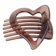 thumbnail image 4 of Elegantes pinzas para el cabello con forma de amor Updo Hairgrip Horquilla antideslizante Mujeres duraderas con estilo para aniversario Todos los Marrón Soledad Clip de pelo de las mujeres, 4 of 9