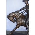 thumbnail image 3 of Nifao Giant Cowboy Remington bronze statue – Bronze Statue, Western Art, 66"L x 30"W x 58"H, 3 of 9