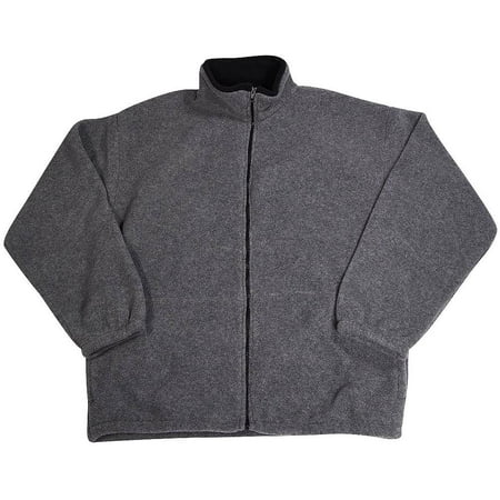 Kaynee - Mens Polar Fleece Zip Jacket Ash Grey / Medium