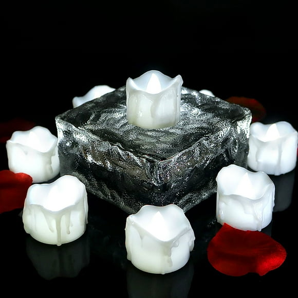Sentmoon Clearance Sales 12PC LED Electronic Candle Light Simulation Candle Party Glowing Candle Light Deals of the Day Clearance Prime