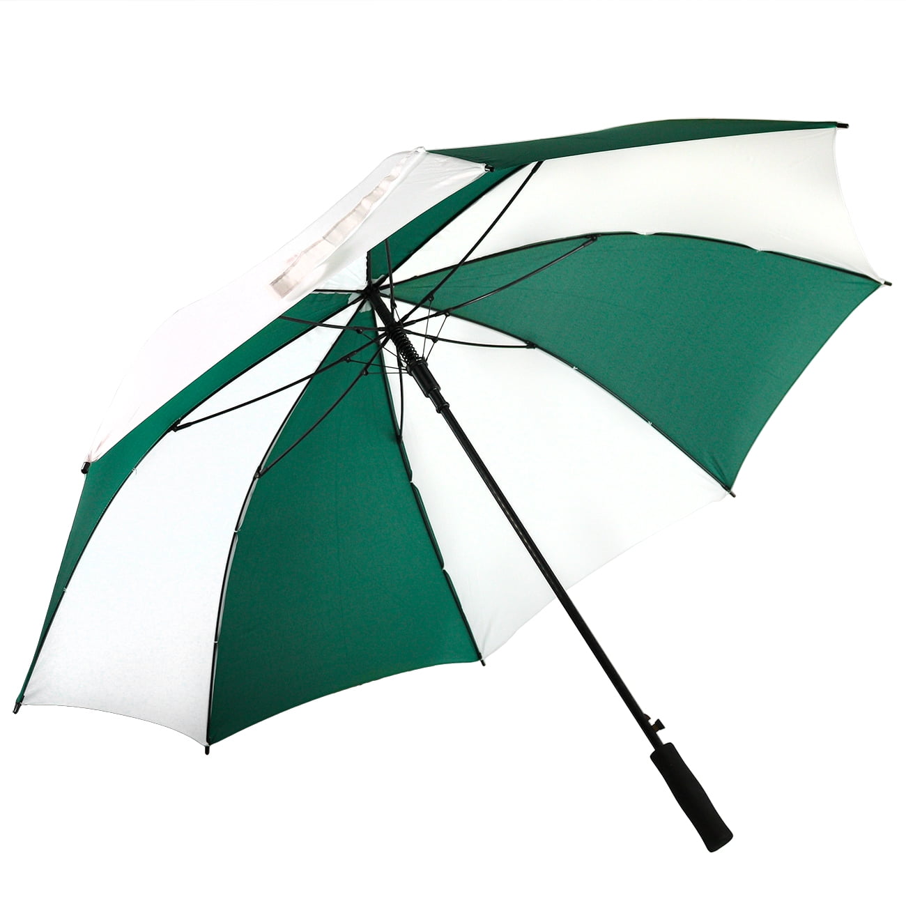 JP Lann Player Supreme Golf Umbrella 62" Green / White Single Canopy