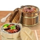 thumbnail image 3 of 1 cubo creativo para verduras, barril de madera, tazón de sushi de moda con tapa, 3 of 8