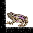 thumbnail image 4 of Brown Shimmery Frog, Facing Left, Embroidered Iron-on Patch, 4 of 5