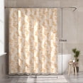 thumbnail image 3 of Sanmadrola Orange Shower Curtain Floral Plant Shower Curtain Set with Tassels, Heavy Duty Faux Cotton Linen Cottagecore Boho Vintage Rustic Shower Curtains with Hooks for Bathroom Decor, 72x72 in, 3 of 8