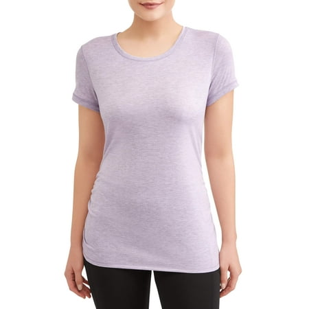 Athletic Works Womens Athleisure Ruched Ss Tee