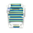 thumbnail image 3 of Caribbean Joe 5 Position Reclining Beach Chair, Blue Yellow Stripes, 3 of 6