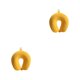 thumbnail image 3 of Inteprter Almohada en forma de U de espuma para oficina, soporte para el cuello, cojín para dormir amarillo jengibre 2Conjunto, 3 of 6