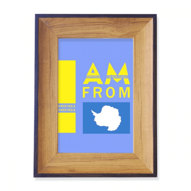 I Am From Anguilla Photo Frame Exhibition Display Art Desktop Painting