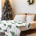 thumbnail image 6 of Christmas Tree Pink Bows Flannel Blanket Soft Warm Cute Christmas Throw Blanket Cozy Coquette Gift for Women Girls Sofa Couch Travel Bed Home Decoration, 6 of 6